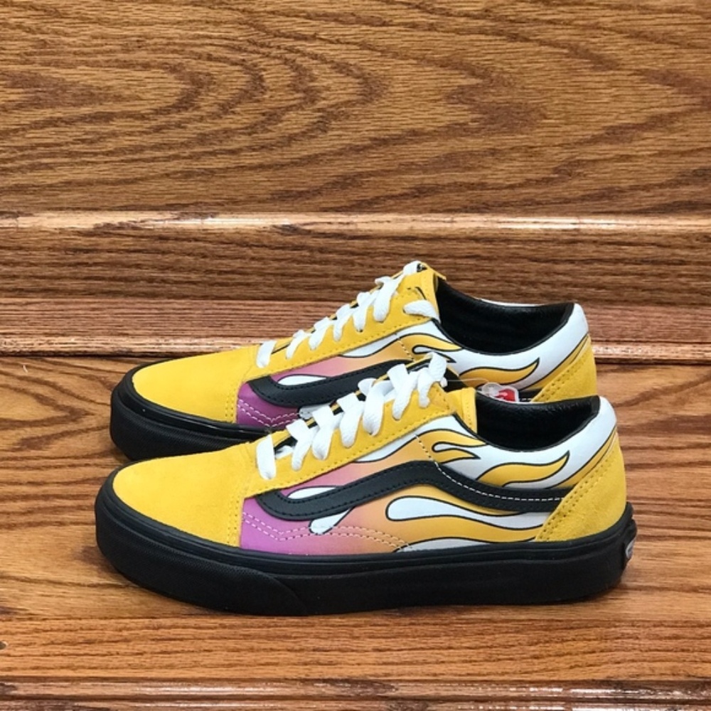 Vans Old Skool‎ Flame Banana Black Shoes - Picture 2 of 6